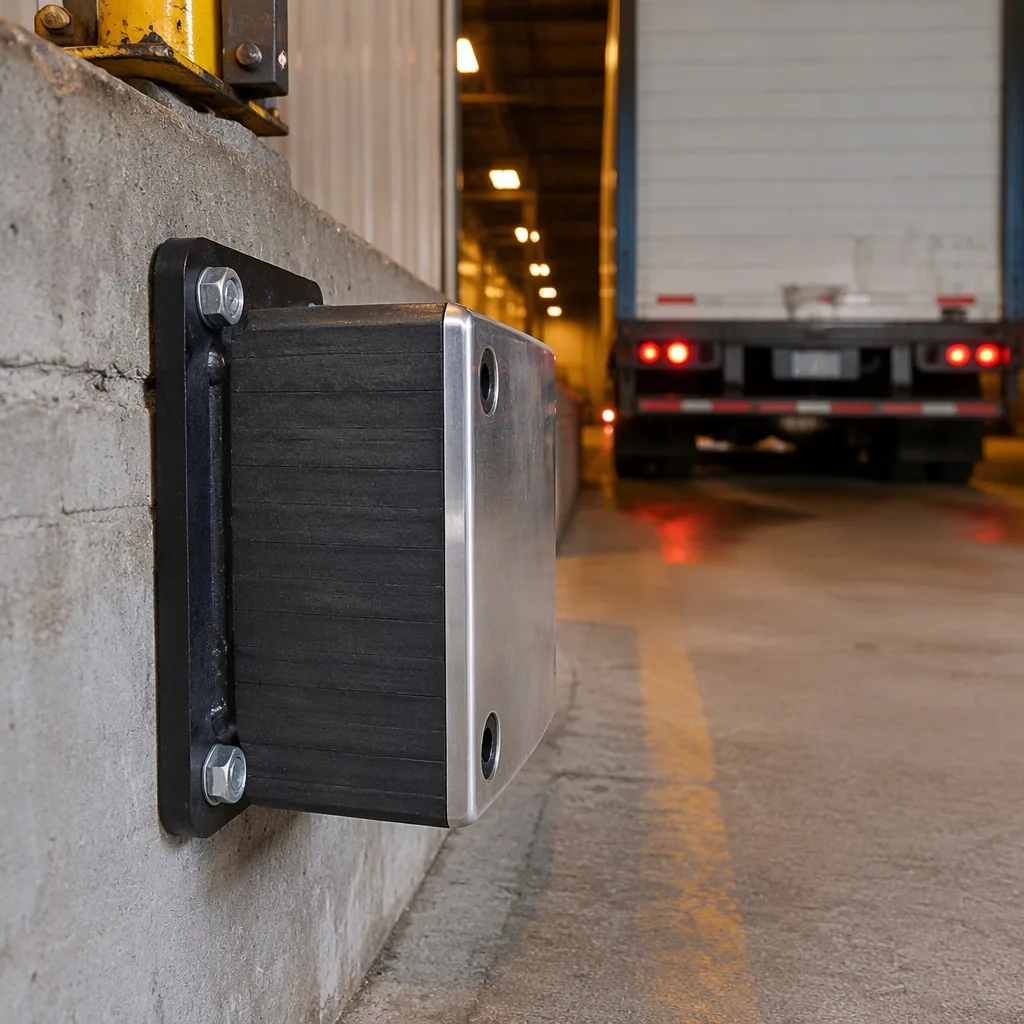 Steel-Faced Dock Bumper application view