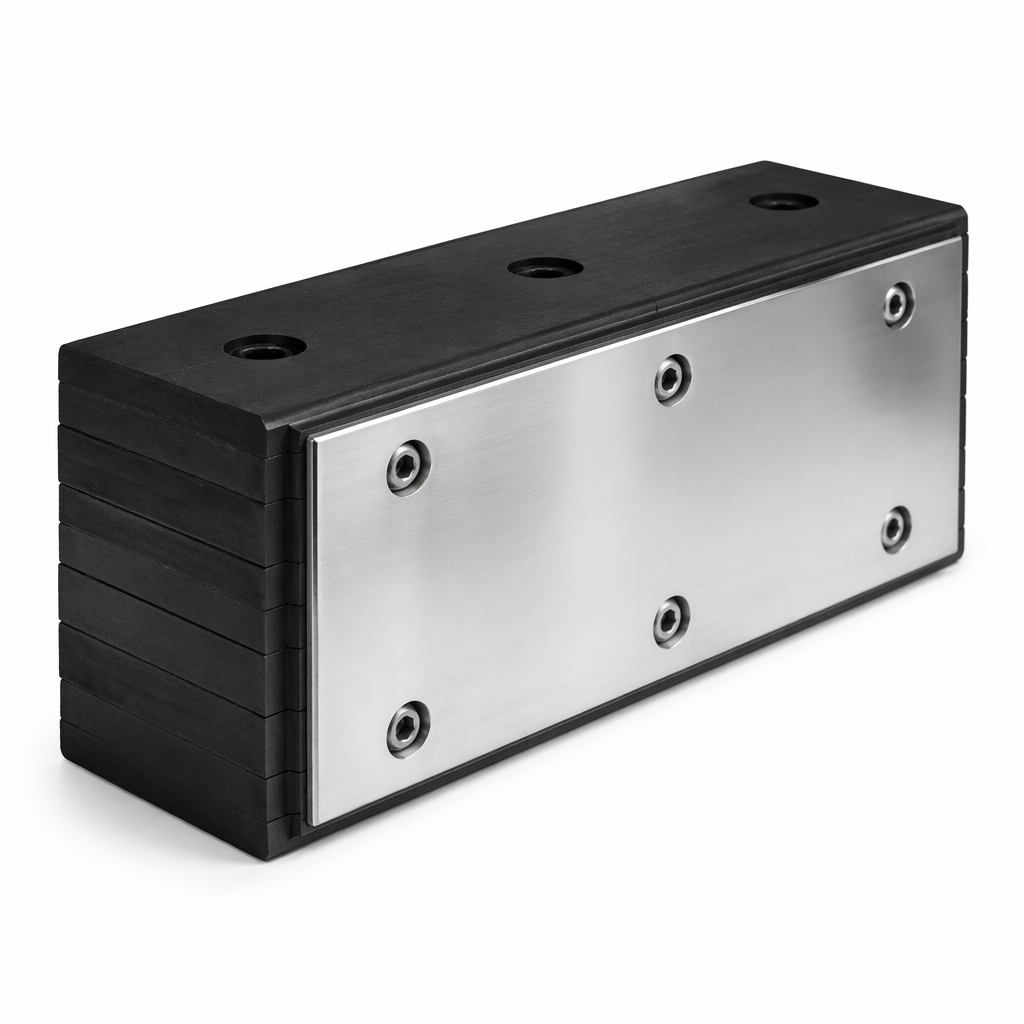 Steel-Faced Laminated Rubber Dock Bumper